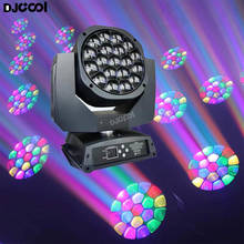 Free Duty Big Led Bee Eyes Beam Moving Head Light 19x15w Zoom Beam Light DMX Stage Light dimmer Zoom Wash Stage 2024 - buy cheap