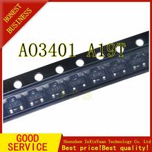 100PCS New AO3401 A19T SOT-23 4.2A/30V P-channel patch field effect tube 2024 - buy cheap