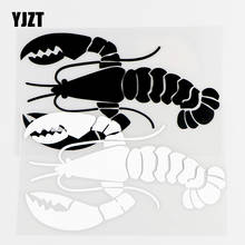 YJZT 13,8 × 8,1 см виниловые наклейки на автомобиль с изображением восхитительных Раков и кузова черные/серебряные 20B-0031 2024 - купить недорого