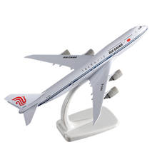 Avión de aleación de 20CM de China Air China B747, modelo de avión de Metal fundido a presión, juguete para colección, exhibición de recuerdo 2024 - compra barato