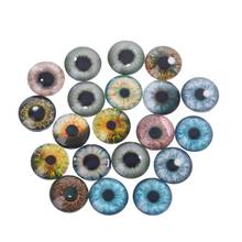 Ojos de muñeca de cristal de 20 piezas, accesorios de ojo de dinosaurio, joyería hecha a mano, 8mm/12mm/18mm 2024 - compra barato