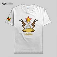Мужская футболка из 100% хлопка, модная футболка с рисунком сборной страны ZWE yezimbabia 2024 - купить недорого