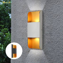 10W Waterproof Patio Boundary Wall Light Double Side Lighting Cob Exterior Ip65 Led Indoor Outdoor Wall Sconce Lamp European 2024 - buy cheap