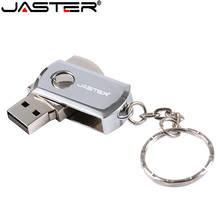 JASTER-memoria USB 128 giratoria, Pendrive de 16GB, 8GB, 32GB, 64GB, 2,0 GB, con llavero 2024 - compra barato