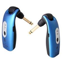 2.4GHz Wireless Guitar System Transmitter A9 Receiver Built-In Rechargeable Accessories,Blue 2024 - buy cheap