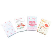 12pcs/lot Cute Cartoon Flamingos Six Fold Memo Pad Message Reminder Paper Label Sticky Notes Memo Notepad Stationery Wholesale 2024 - buy cheap