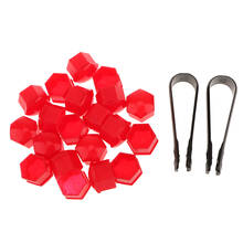 20pcs 17mm Wheel Lug Nut Caps With Removal Tool For VW Golf MK4 Red 2024 - buy cheap