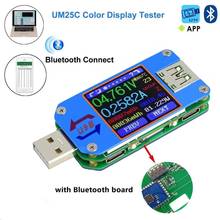 USB 2.0 Type-C LCD Voltmeter Ammeter Voltage UM25 UM25C for APP Current Meter Battery Charge Measure Cable Resistance Tester 2024 - buy cheap