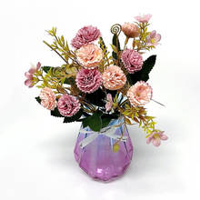 Flores lilas falsas artificiales para decoración de hogar, boda, fiesta, Vintage, rama pequeña, flor de seda de simulación 2024 - compra barato
