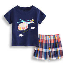 Pijamas de manga corta para niños y niñas, ropa de dormir de dibujos animados, de algodón, de verano 2024 - compra barato