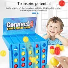 Bouncing Linking Shots Connect 4 Game 1 Set Board Game Entertainment Educational Puzzle Toys for Kids Finger Basketball Shooting 2024 - buy cheap