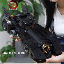 Nova alta-tecnologia super herói carro e lutador armadura morcegos modelo tijolos criativo filme carros blocos de construção brinquedo para crianças presentes 2024 - compre barato