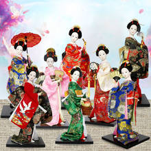 East Asian style Japanese silk furnishings  Kimono Kabuki Geisha doll handicraft ornaments Japanese humanoid figures Home decor 2024 - buy cheap