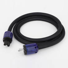 Cable de alimentación PCOCC de alta gama, conector de enchufe de alimentación chapado en rodio, versión US, Hifi Audio, US 2024 - compra barato