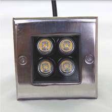 AC85-265V-Luz LED de suelo para exteriores, lámparas cuadradas impermeables IP68, regulable, DC12V, 4W, subterráneas, para jardín 2024 - compra barato