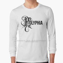 Camiseta de manga larga con Logo de polyphia-bk, 100% algodón puro, talla grande, Poliphia, Poliphia, polifonia, Djent 2024 - compra barato