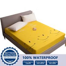 Cute Printed Waterproof Mattress Cover American King Queen Size Bed Pad Protector Cover Soft Bed Cover Not Including Pillowcase 2024 - buy cheap