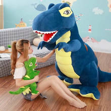 Peluches de dinosaurio de dibujos animados para niños, juguetes clásicos de peluche, Tiranosaurio Rex enorme 2024 - compra barato