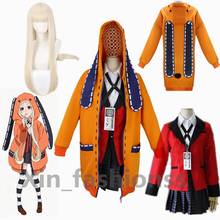 9pcs Anime School Girl JK Uniform Hoodie Wig Runa Yomotsuki Cosplay Costume Kirari Jabami Yumeko Women Halloween Dress 2024 - buy cheap