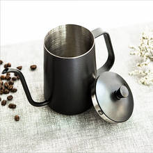 Капельный кофейник из нержавеющей стали, чайник для чая, инфузионная Серебристая гусиная шейка, тонкий рот 350/600/250 мл для кофе, посуда, инструменты 2024 - купить недорого