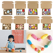 Pedra colorida de madeira em arco-íris, conjunto de brinquedos para desenvolvimento infantil, empilhamento e classificação 2024 - compre barato