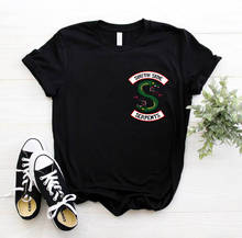 Camiseta de Friends Riverdale Harajuku para mujer, camiseta de dibujos animados Southside Serpent Ullzang, Camiseta estampada de los años 90, camiseta para mujer 2024 - compra barato
