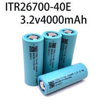 Batería LiFePO4 de 3,2 V, 26700, 4000mAh, 3C, descarga continua, máxima 5C, alta potencia, para almacenamiento de energía de coche eléctrico y scooter 2024 - compra barato