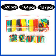 328pcs/164pcs/127pcs Heat Shrink Tube Kit Shrinking Assorted Polyolefin Insulation Sleeving Heat Shrink Tubing Wire Cable 2024 - buy cheap