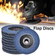 10pcs Professional Flap Disc 4.5" X 7/8-Inch Abrasives Sanding Grinding Wheels For Angle Grinder 40/60/80/120 2020 2024 - buy cheap