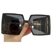 Vintage Oversized Square Sunglasses Women Men 2021 Big Brand Fashion Sunglasses Female Male Luxury Oculos UV400 2024 - buy cheap