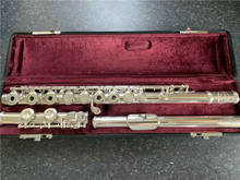 Promoção flauta de orifício aberto jupiter embutido 16 teclas tom c instrumentos banhados a prata com estojo frete grátis 2024 - compre barato