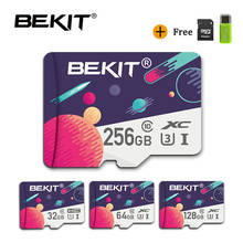 Карта памяти micro sd Bekit, 32 ГБ, 64 ГБ, 128 ГБ, 256 ГБ, 16 ГБ, 8 ГБ, карта памяти microsd SDXC, SDHC, класс 10, флеш-накопитель для смартфона, камеры 2024 - купить недорого