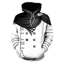 Anime danganronpa cosplay kokichi oma hoodie capuz pulôver jaqueta moletom casaco 2024 - compre barato