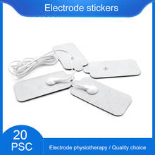 20pcs 4.7x9 cm Non-woven Adhesive Snap Electrode Pads Tens Therapy Massager Acupuncture Pulse Muscle Stimulator Electro Sticker 2024 - compre barato