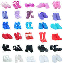 5 пар, разноцветные ботинки для кукол Барби 2024 - купить недорого