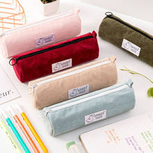 Pencil Cases Kawaii Pen Case Stationery School Supplies Estuche Escolar Corduroy Piornik Pencil Pouch Trousse Crayon Pencil Case 2024 - buy cheap