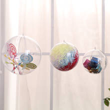 Bola de decoração de plástico transparente para natal, 2 peças, 8 peças, bauble, ornamento, caixa de presente, 3, 4, 5, 6, 7, 8, 9, 10, 11, 12, 14 2024 - compre barato