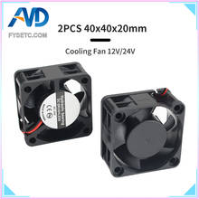 Hydraulic Pressure 40mm Cooling Fan 40x40x20mm Cooler 24V 12V 4020 3D Printer Parts Case Cooling Fan 2PIN 3PIN Heatsink Fan 2024 - buy cheap