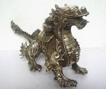 Collectibles Huge Tibetan Silver luck Dragon Statue 2024 - buy cheap