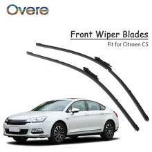 Overe 1Set Rubber Car Front Wiper Blade Kit For Citroen C5 MK1 MK2 2017 2016-2001 Original Replace Accessories 2024 - buy cheap