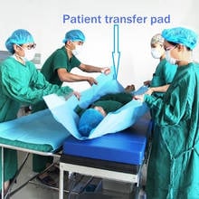 Disposable Medical Moveable Patients Transfer Pad Elderly Disabled Patient Safety Mobility Non-woven Bed Sheet with Handles 2024 - buy cheap