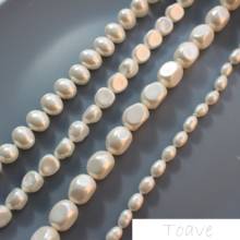 Natural bead material irregular oval shaped egg shaped straight hole diy bracelet necklace material accessories 2024 - buy cheap