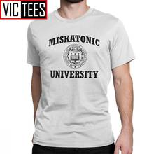 Miskatonic University T-Shirt for Men Necronomicon Call Of Cthulhu Lovecraft Fun 100 Premium Cotton T Shirt Graphic Sweatshirt 2024 - buy cheap