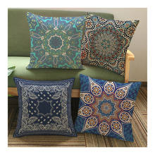 Thailand Decorative Cushion Cover Sofa Meditation Pillowcase Ethnic Buddism Floor Cushion Boho Mandala Pillow Cases 45x45cm 2024 - buy cheap