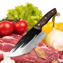 Кованый Острый кухонный нож из нержавеющей стали, китайский нож, нож-измельчитель для мяса, кухонный нож для резки овощей 2024 - купить недорого