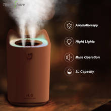 THANKSHARE 3000ml Humidifier Aroma Diffuser Double Mist Aromatherapy Air Humidifier USB Mist Maker Fogger For Car Hom 2024 - buy cheap