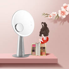 Профессиональное освещенное зеркало для макияжа с 5X Увеличительное Косметическое зеркало и медицинская перезаряжаемая светодиодный светильник Настольная лампа 5 Вт отличный подарок 2024 - купить недорого