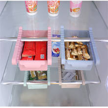 Регулируемый растягивающийся кухонный рефрижератор шкаф для хранения полка холодильника с морозильной камерой Держатель Выдвижной ящик Органайзер 2024 - купить недорого