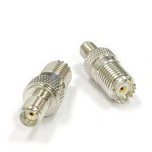 1pc SMA  female jack  switch MINI UHF female jack  RF Coax Adapter convertor Straight Nickelplated  NEW wholesale 2024 - buy cheap