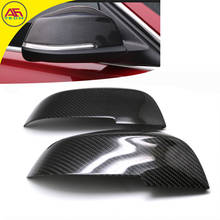 Carbon fiber replacement X1 side wing mirror covers rearview mirrors caps X1 back look mirror covers for BMW  X1 2012 up 2024 - buy cheap